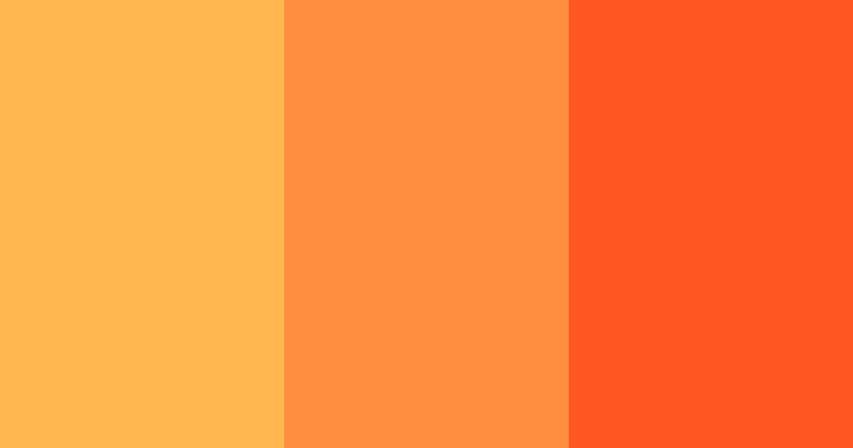 Download citrus sunset color palette PNG image (landscape)