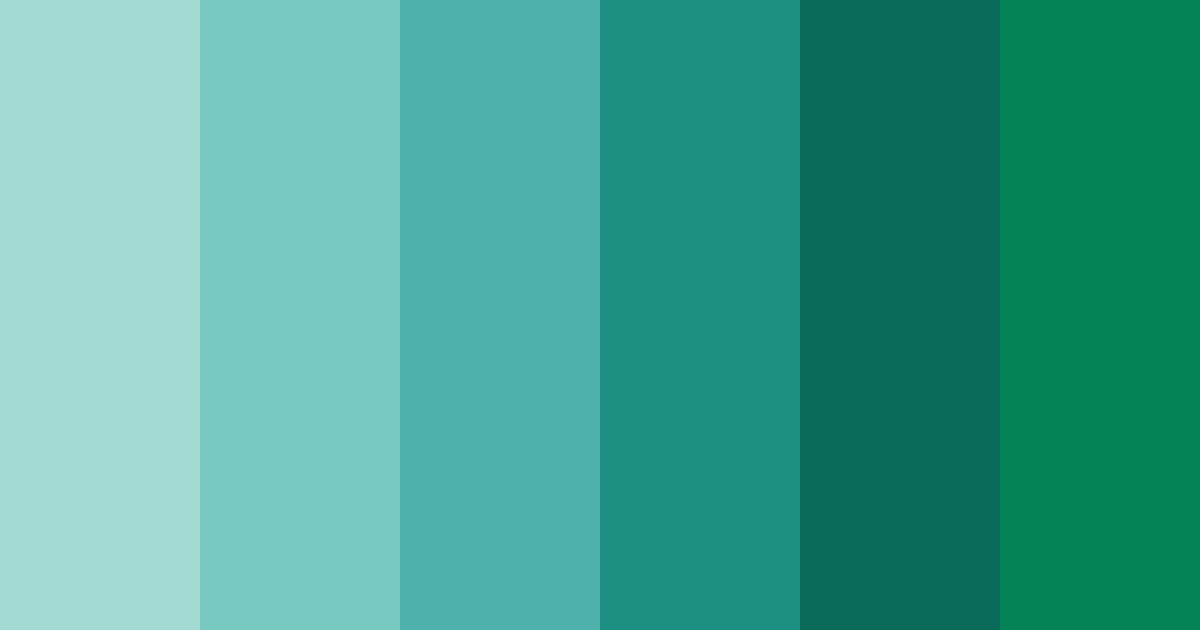 Download tropical oasis color palette PNG image (landscape)