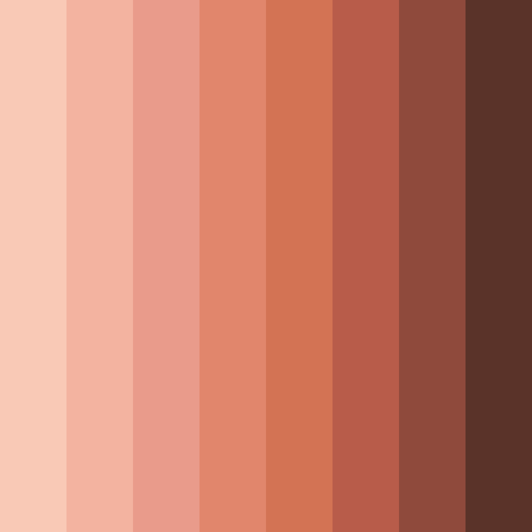 Download rustic sunset color palette PNG image (square)