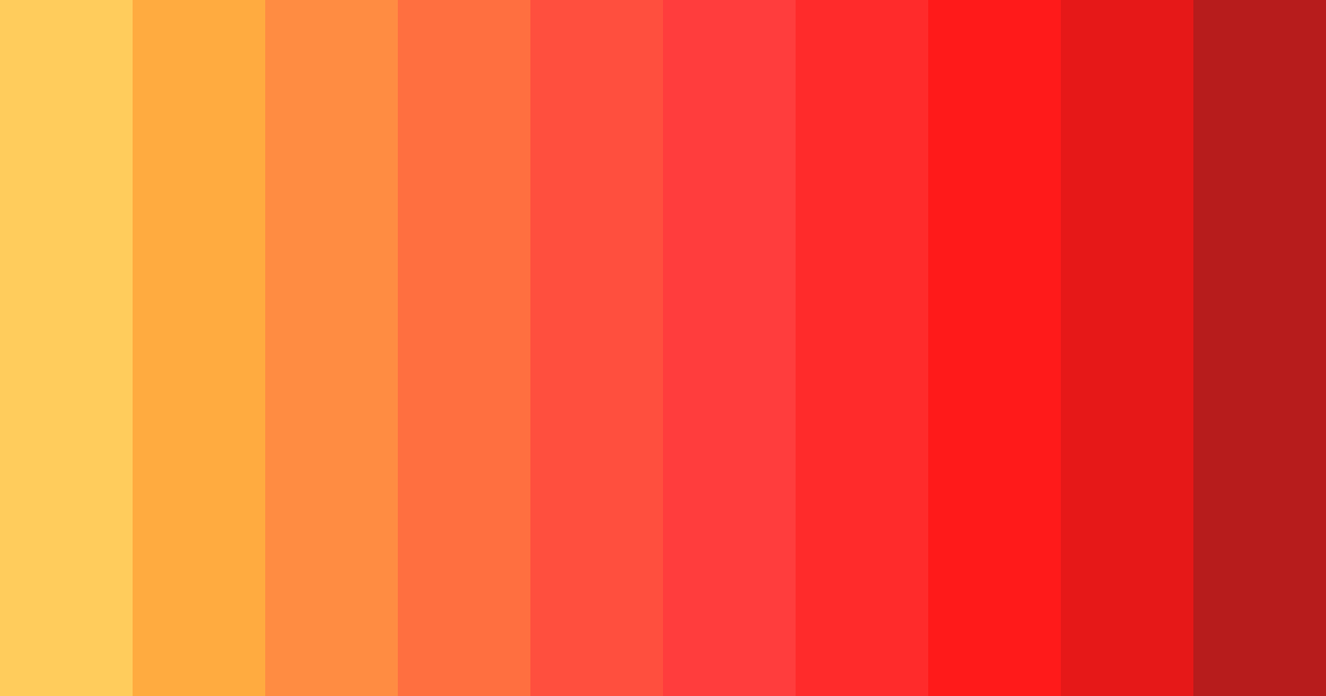 Download hot red color palette PNG image (landscape)