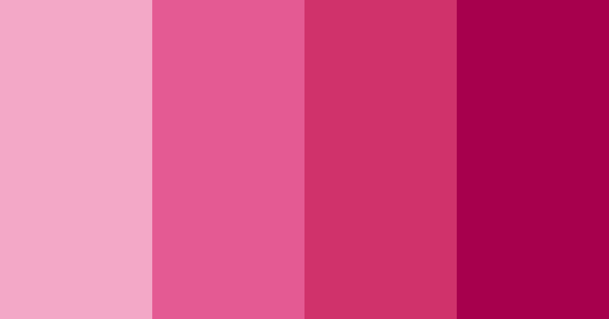 Download radiant fuchsia dream color palette PNG image (landscape)