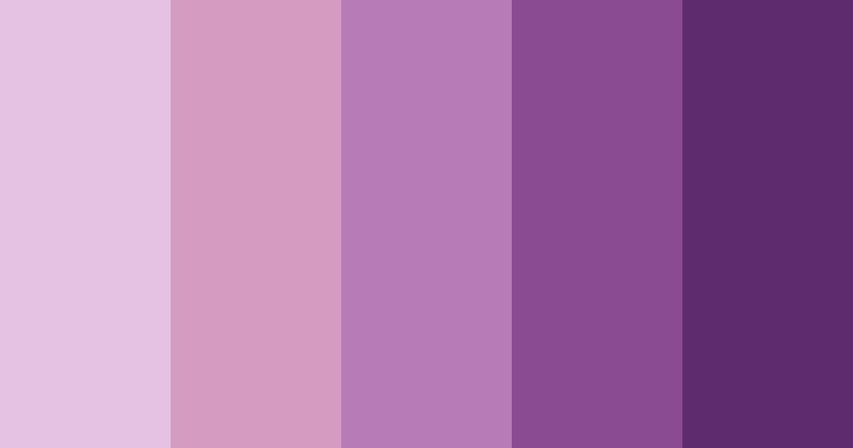 Download shades of purple color palette PNG image (landscape)