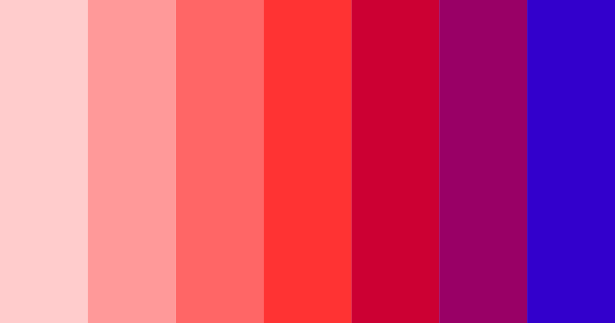 Download shades of red to blue color palette PNG image (landscape)