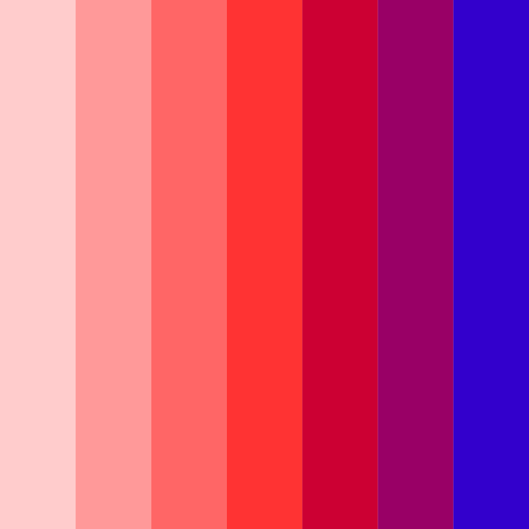 Download shades of red to blue color palette PNG image (square)