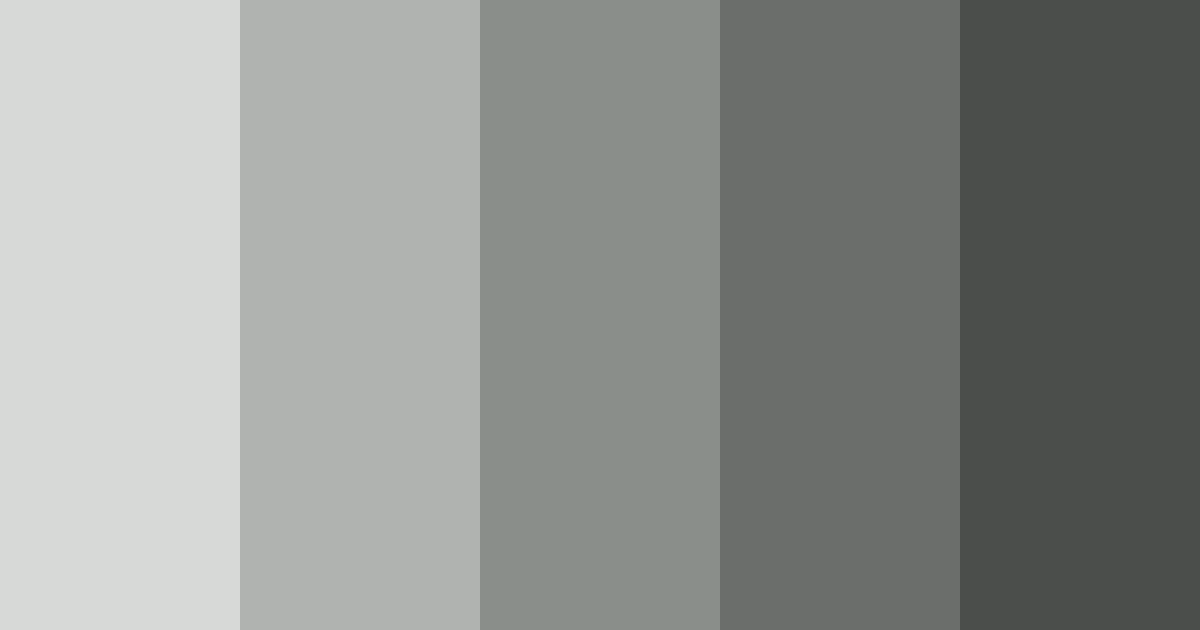 Download shades of grey color palette PNG image (landscape)