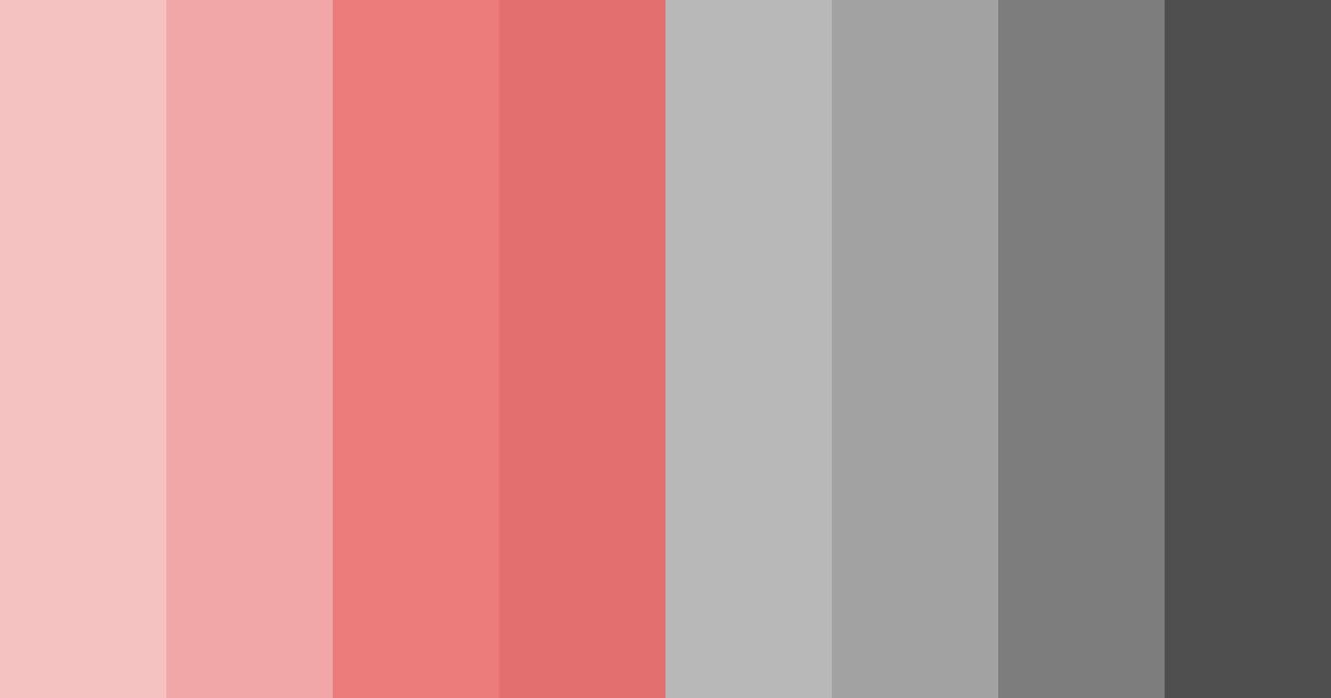 Download red and grey harmony color palette PNG image (landscape)