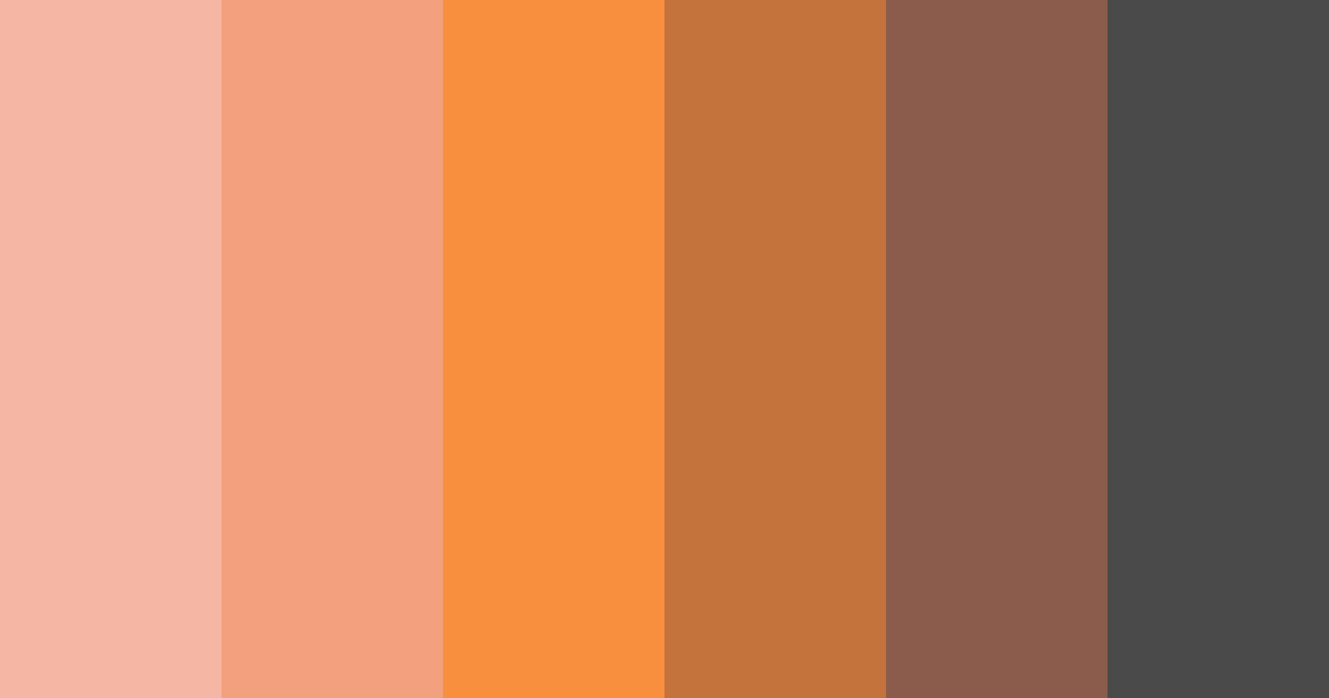 Download orange pink grey harmony color palette PNG image (landscape)