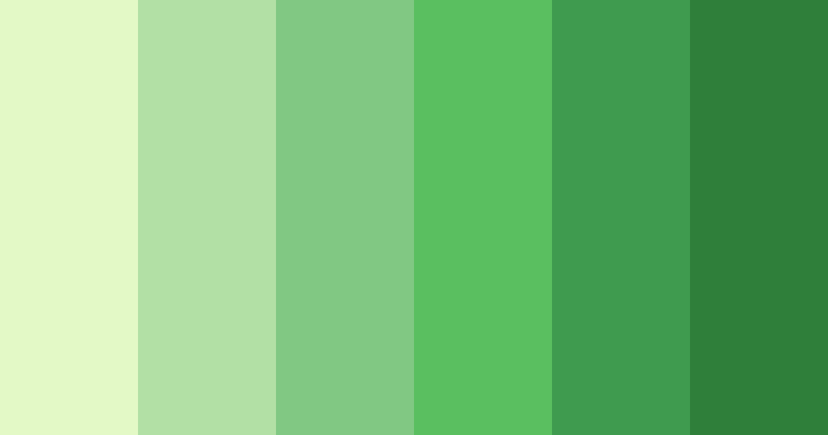 Download green spring color palette PNG image (landscape)