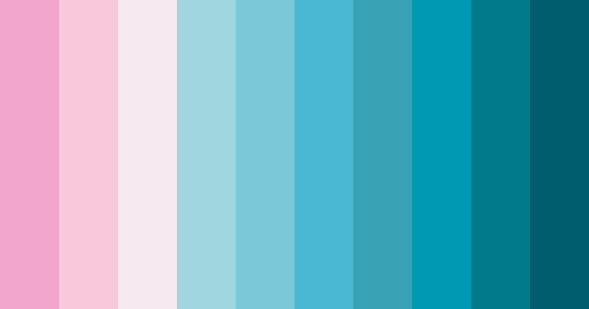 Download pink and cyan dream color palette PNG image (landscape)