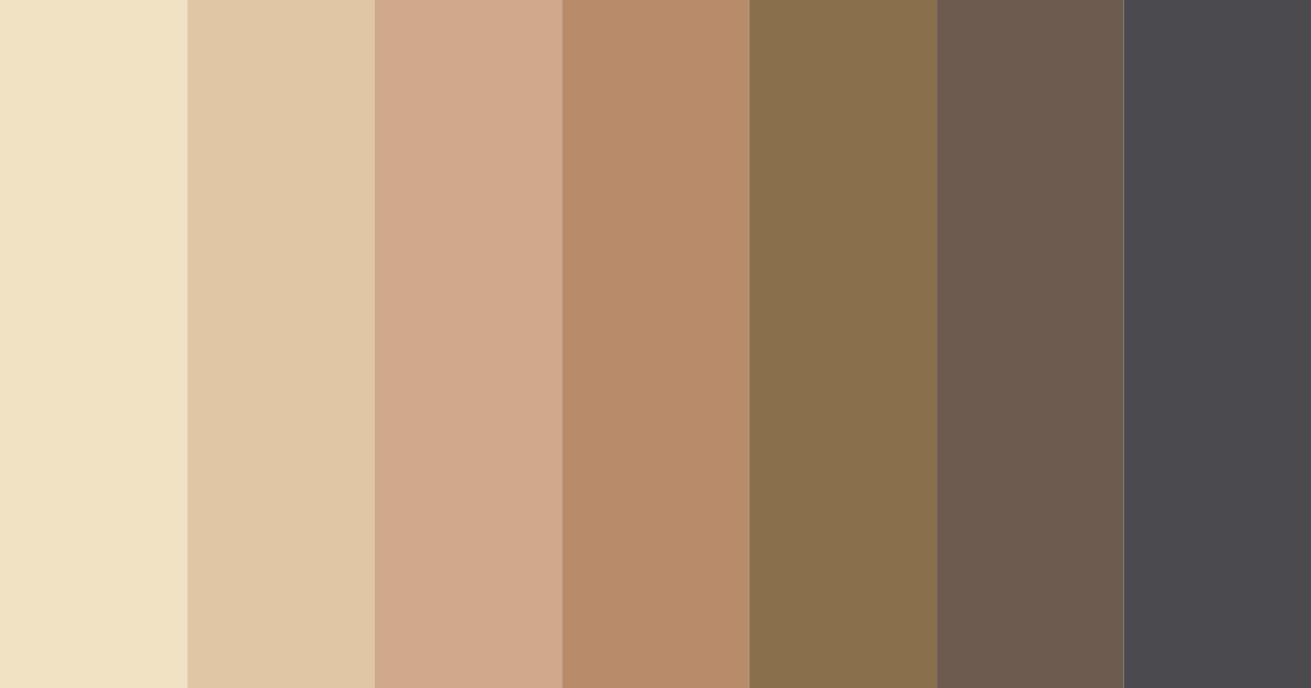 Download brown earthtones color palette PNG image (landscape)