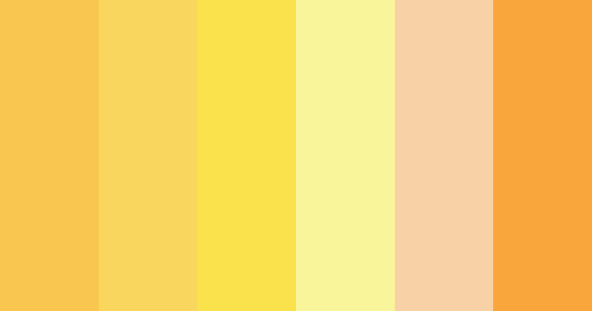 Download sunny citrus delight color palette PNG image (landscape)