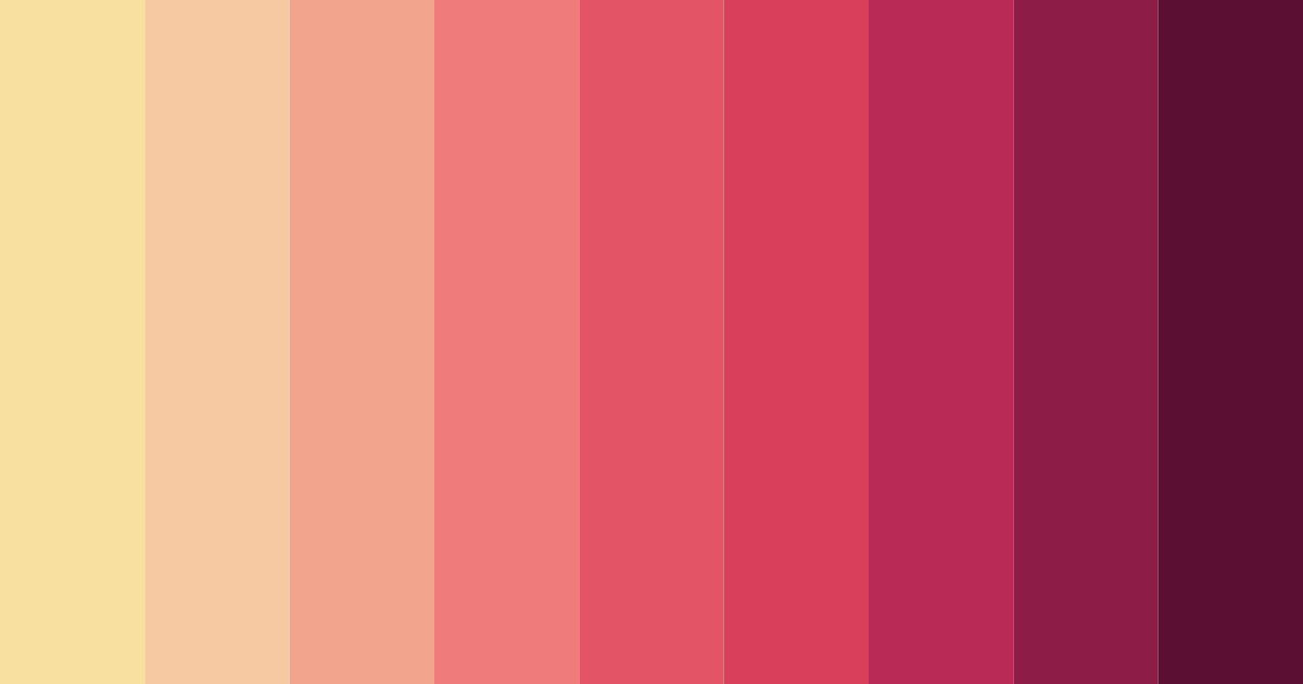 Download sunset blooms color palette PNG image (landscape)