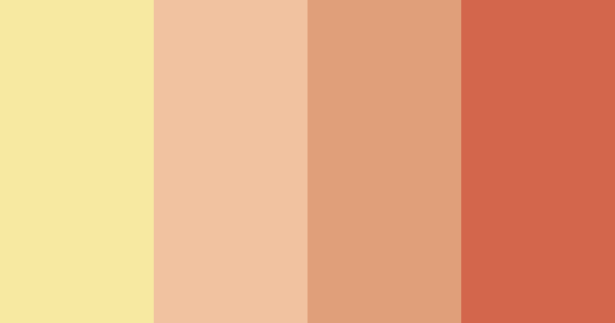 Download warm shades of orange color palette PNG image (landscape)