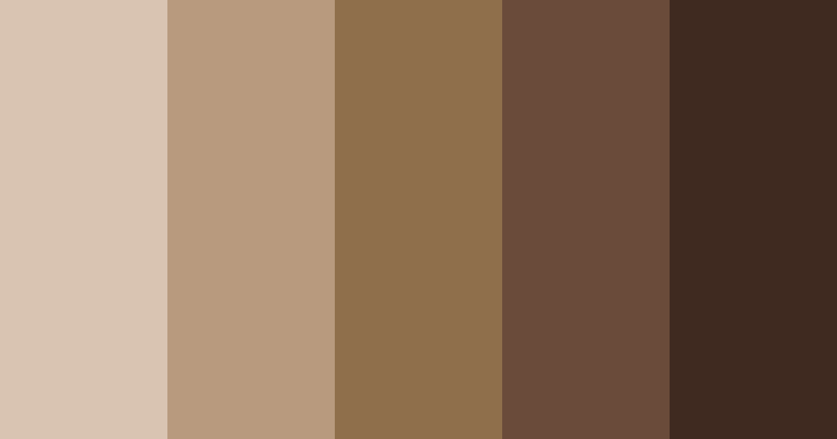 Download dark brown tones color palette PNG image (landscape)