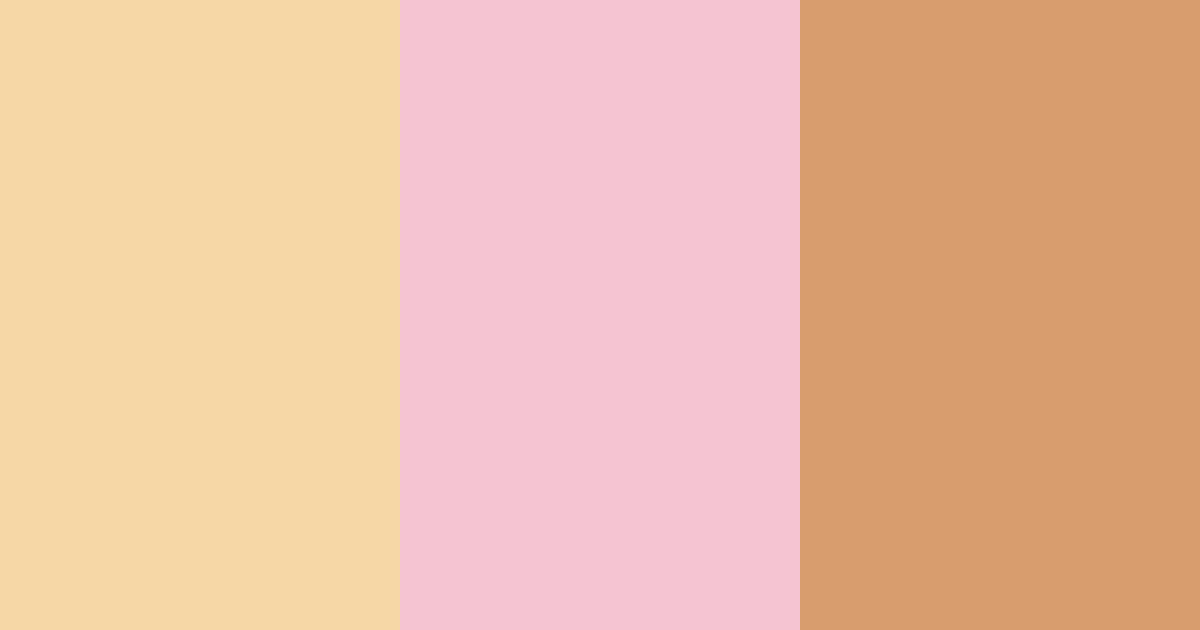 Download golden blush harmony color palette PNG image (landscape)