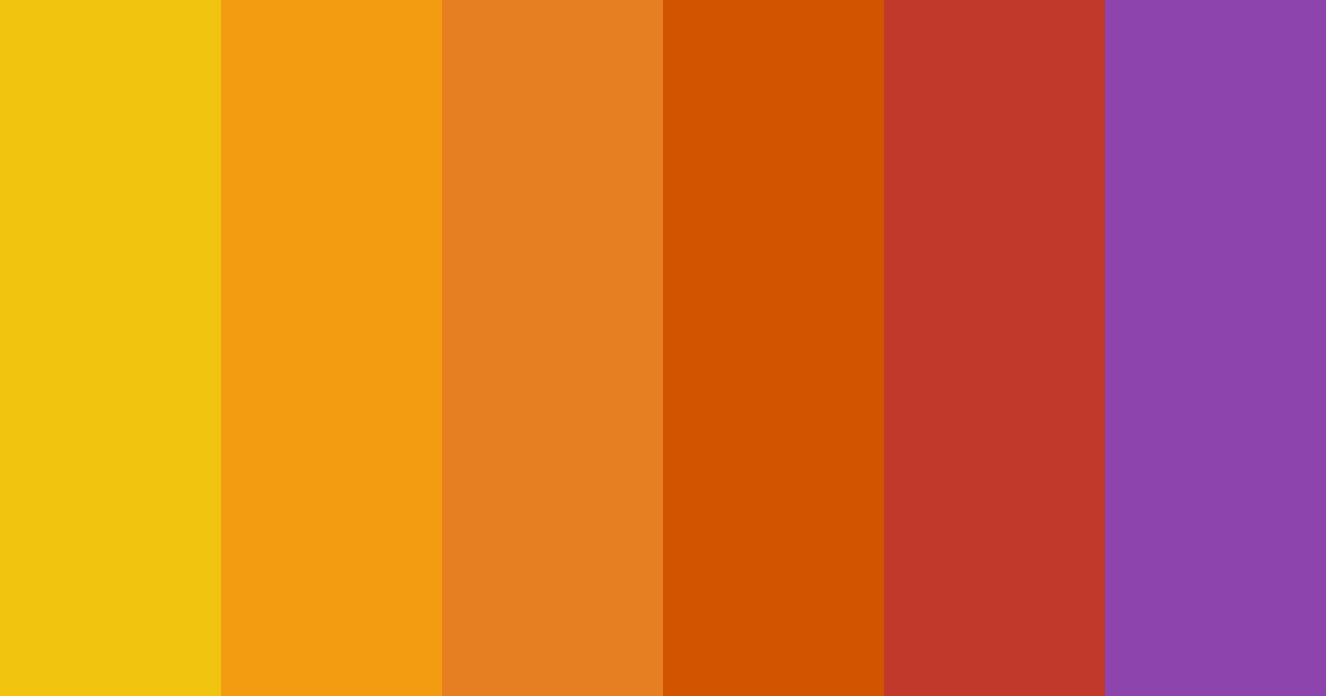 Download sunset serenade color palette PNG image (landscape)