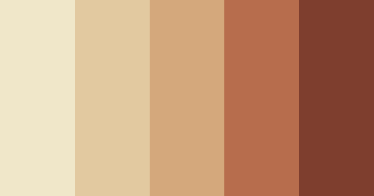 Download earthy brown color palette PNG image (landscape)