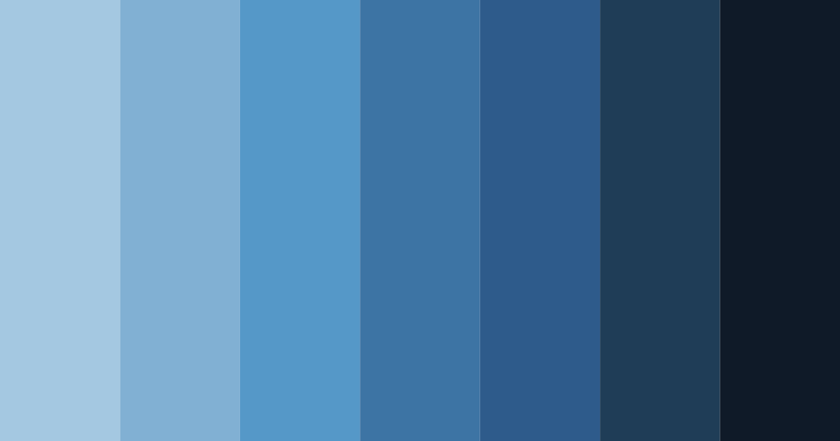 Download blue horizon color palette PNG image (landscape)