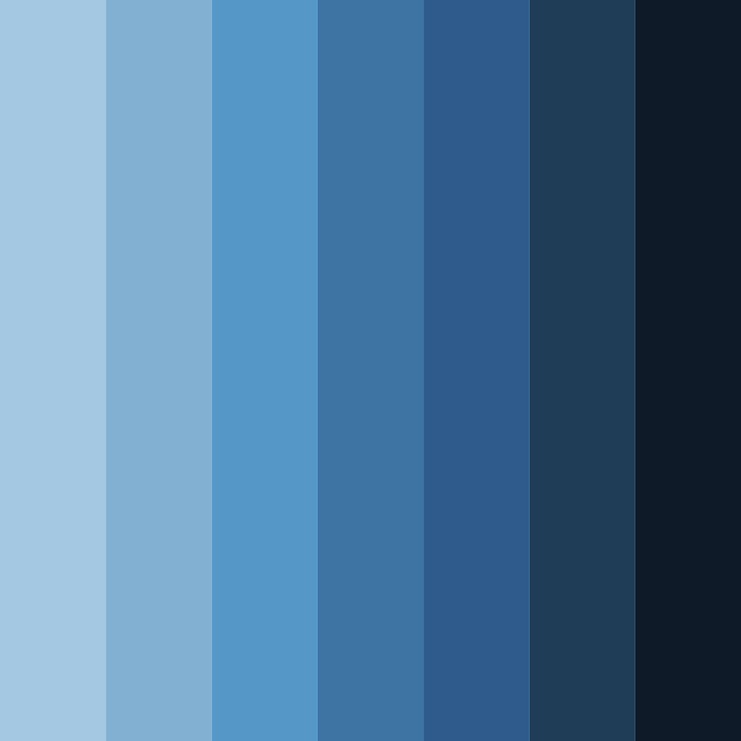 Download blue horizon color palette PNG image (square)