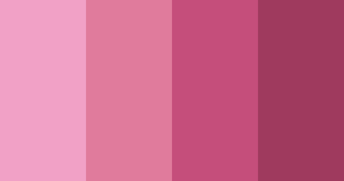 Download blushing blooms color palette PNG image (landscape)