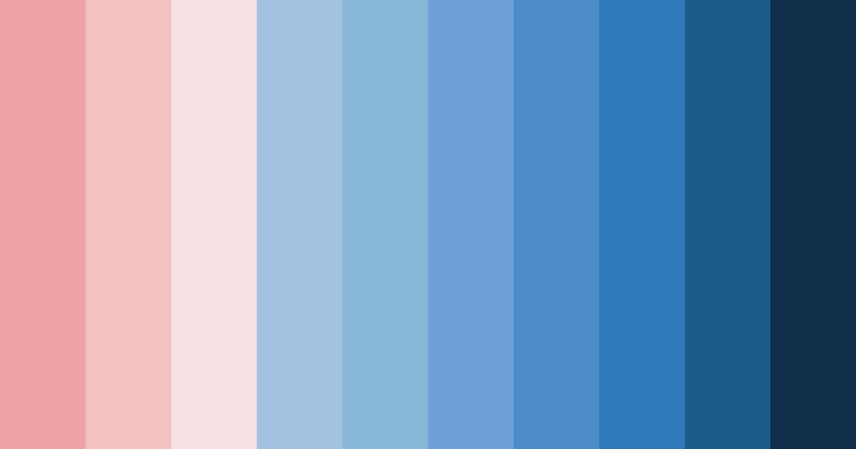 Download red and blue harmony color palette PNG image (landscape)