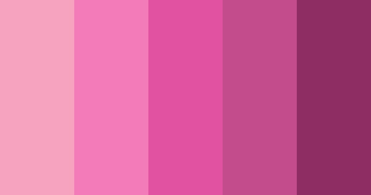 Download pink magenta bliss color palette PNG image (landscape)