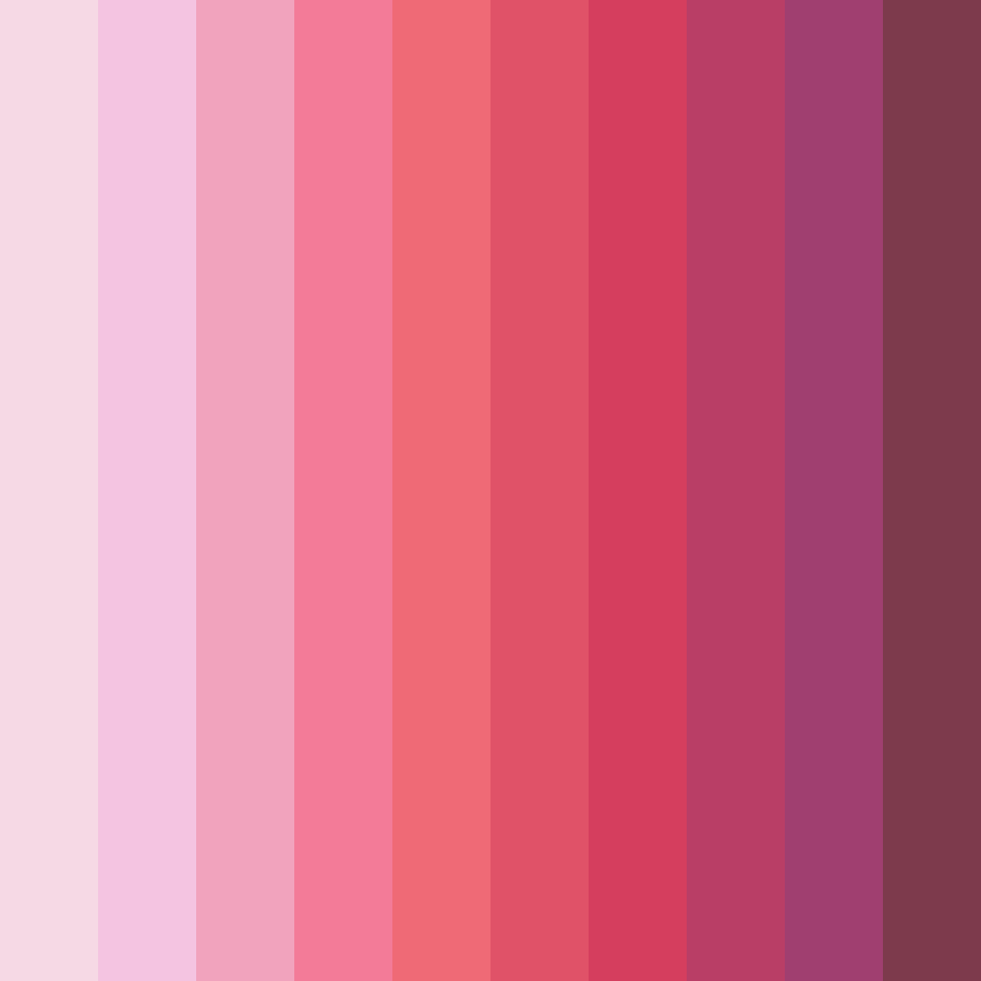 Download whimsical blooms color palette PNG image (square)