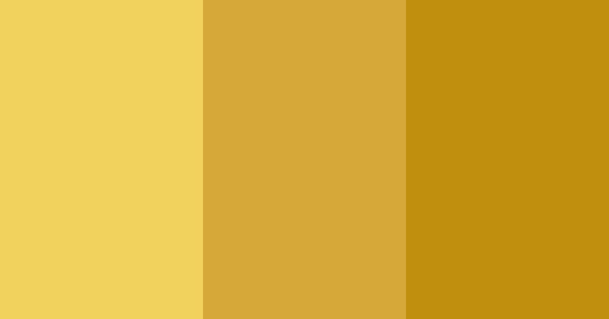 Download golden shades color palette PNG image (landscape)