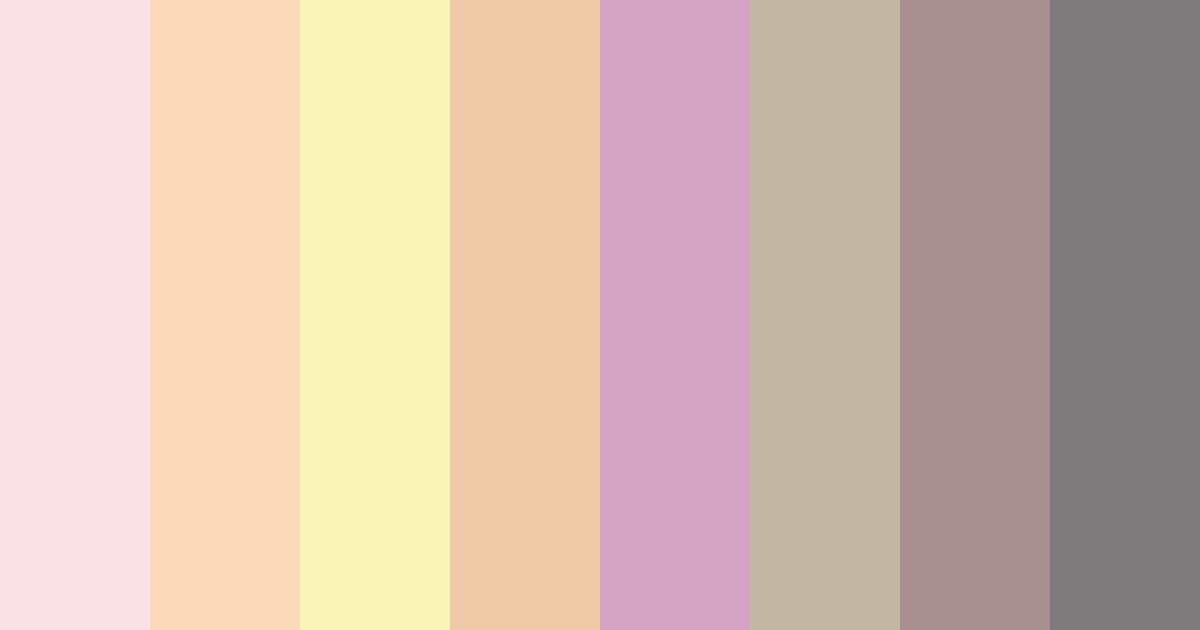 Download soft sunrise serenade color palette PNG image (landscape)