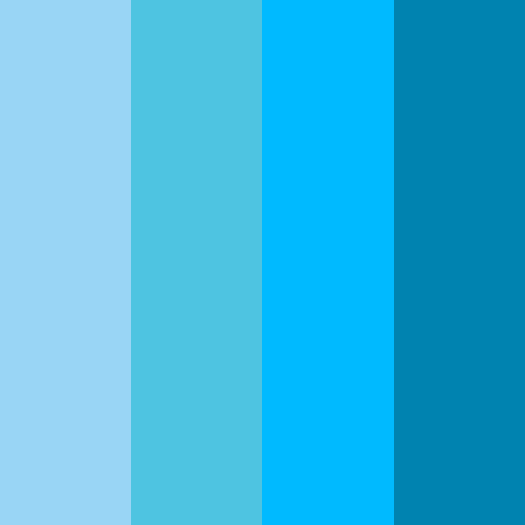 Download bright blue color palette PNG image (square)