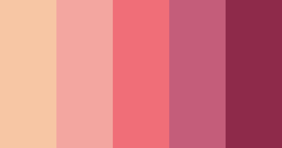 Download pink shades color palette PNG image (landscape)