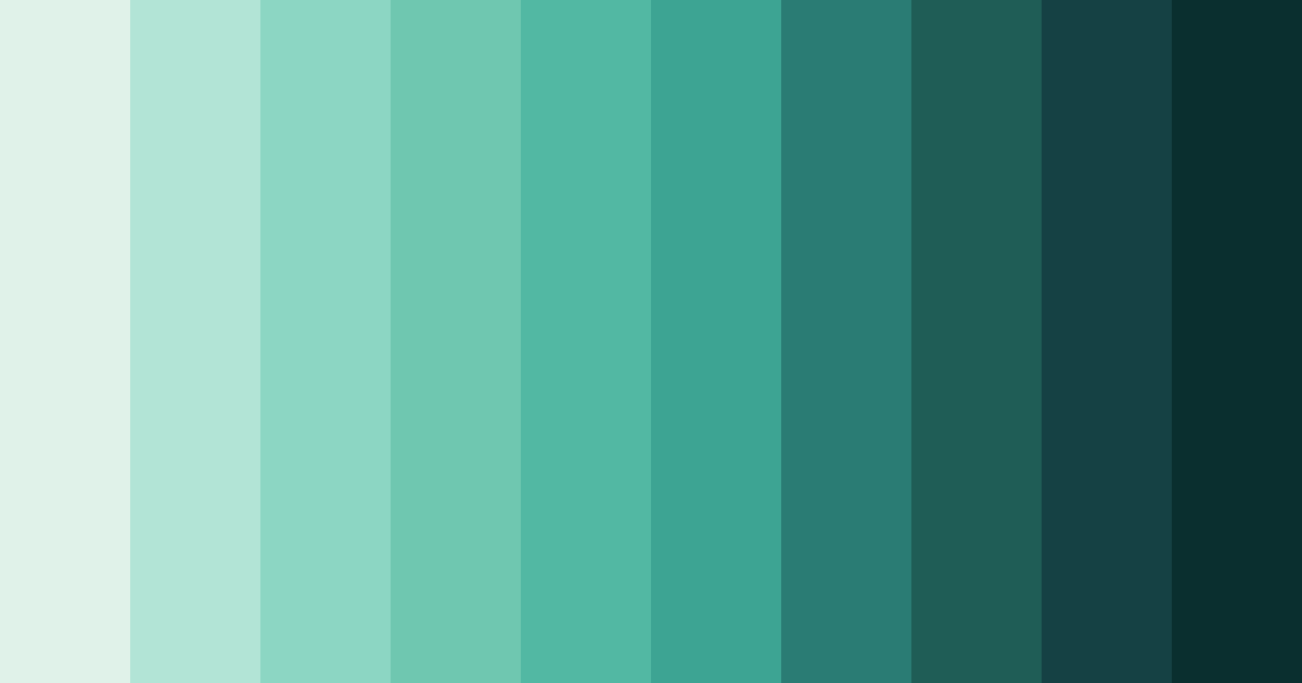 Download verdant elegance color palette PNG image (landscape)