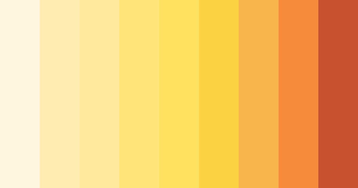 Download yellow sunrise color palette PNG image (landscape)