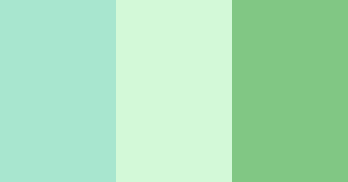 Download whispering greens color palette PNG image (landscape)