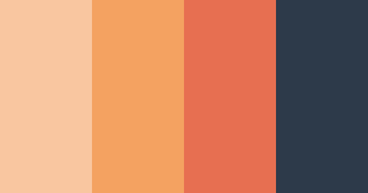 Download sunset orange color palette PNG image (landscape)