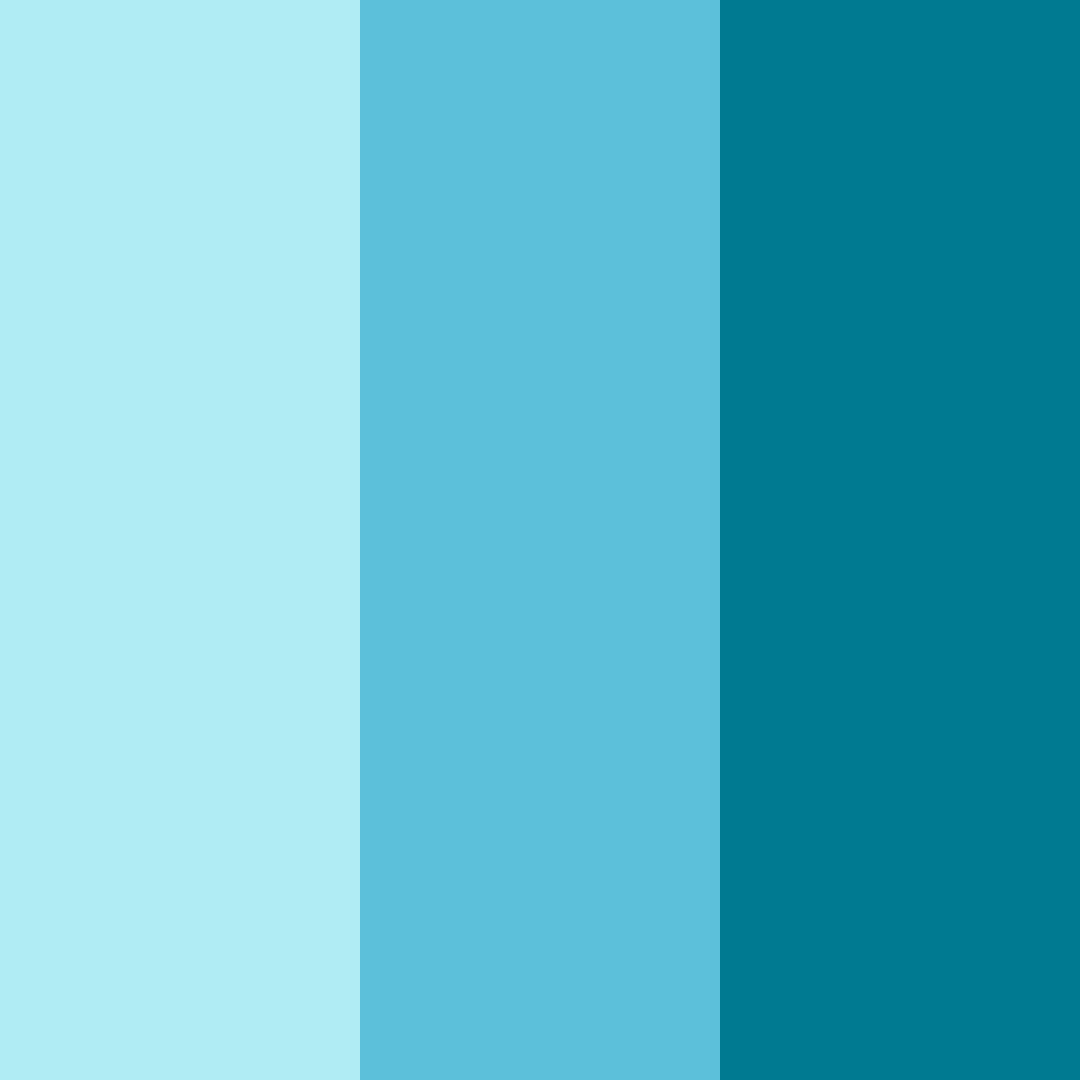 Download blue ocean color palette PNG image (square)