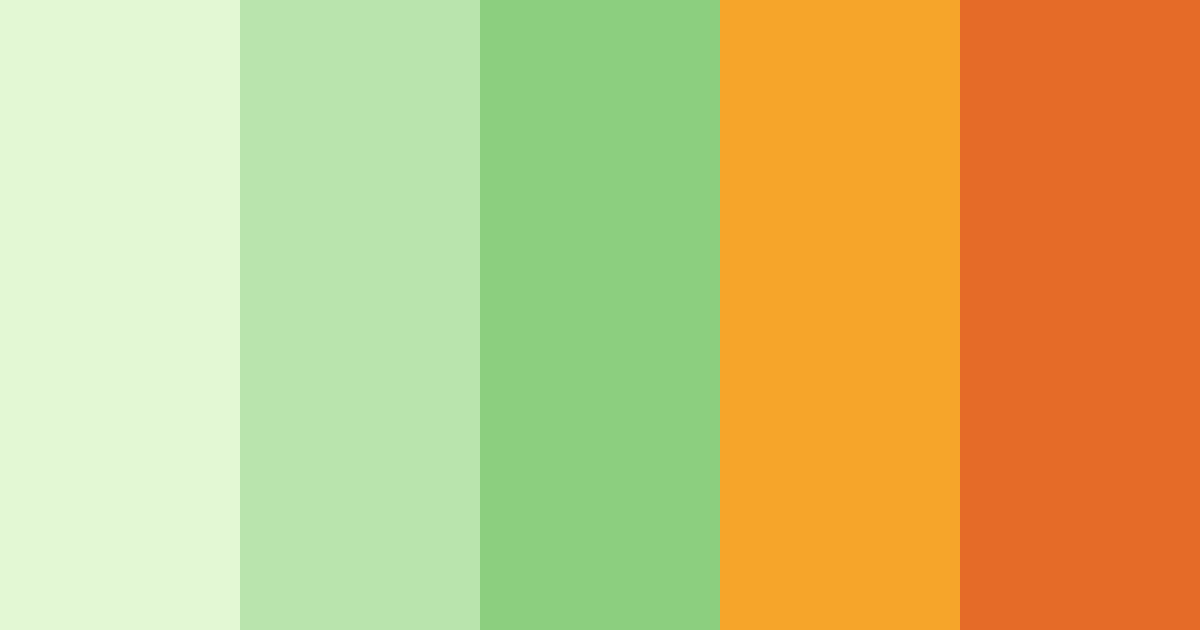 Download citrus grove harmony color palette PNG image (landscape)