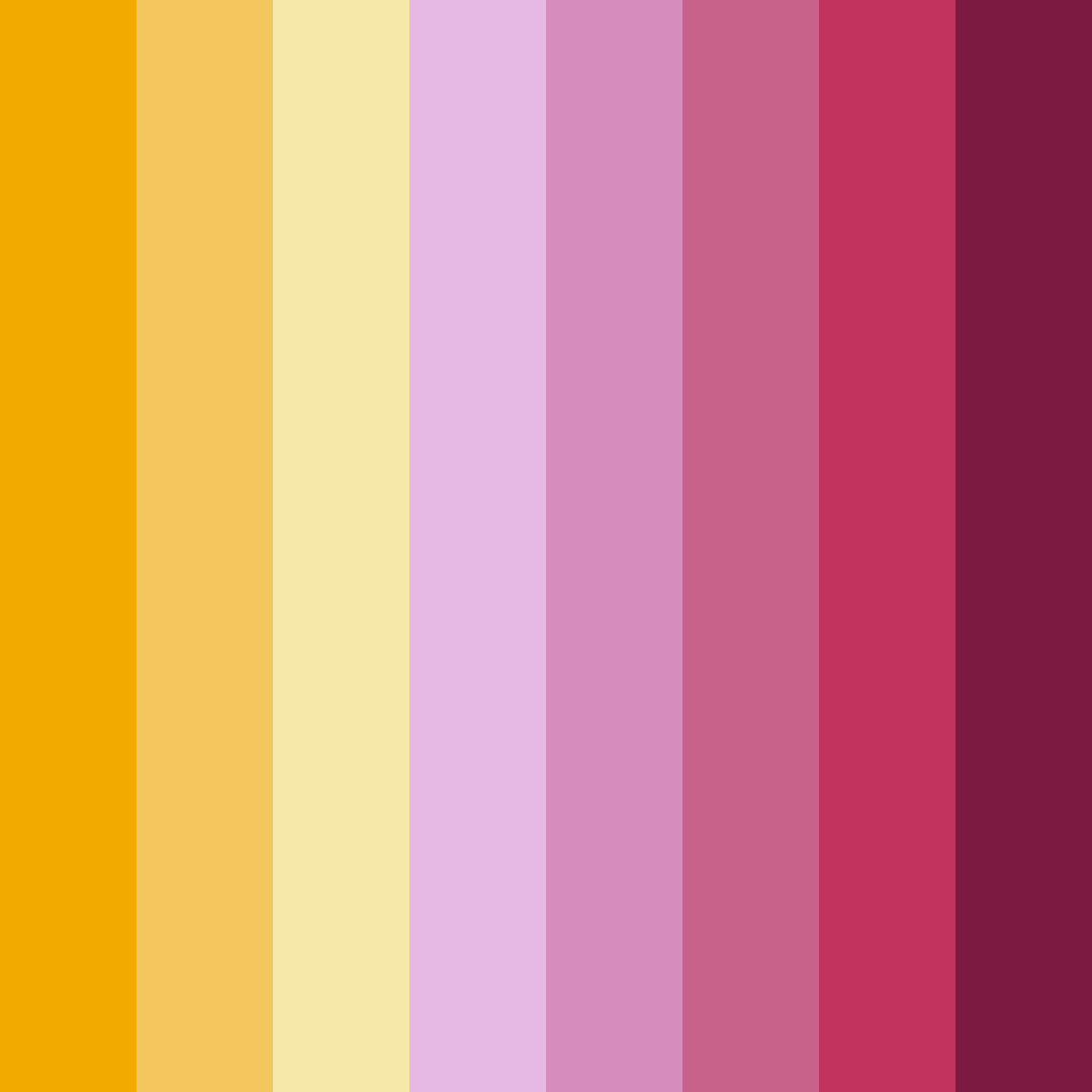 Download bright yellow color palette PNG image (square)