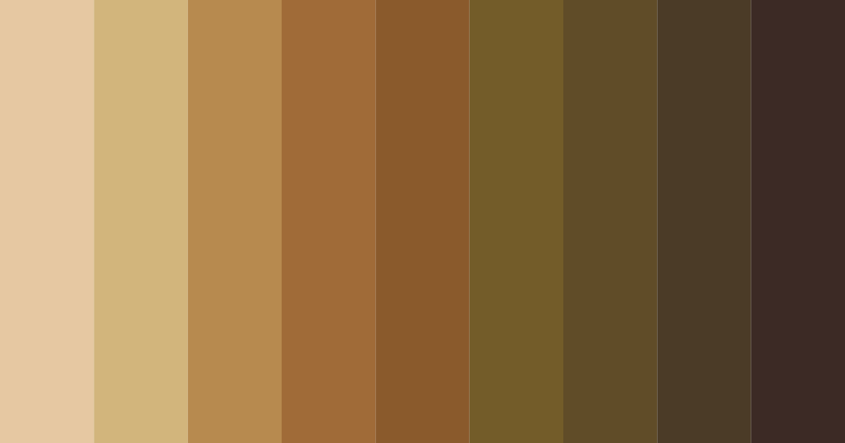 Download bronze elegance color palette PNG image (landscape)