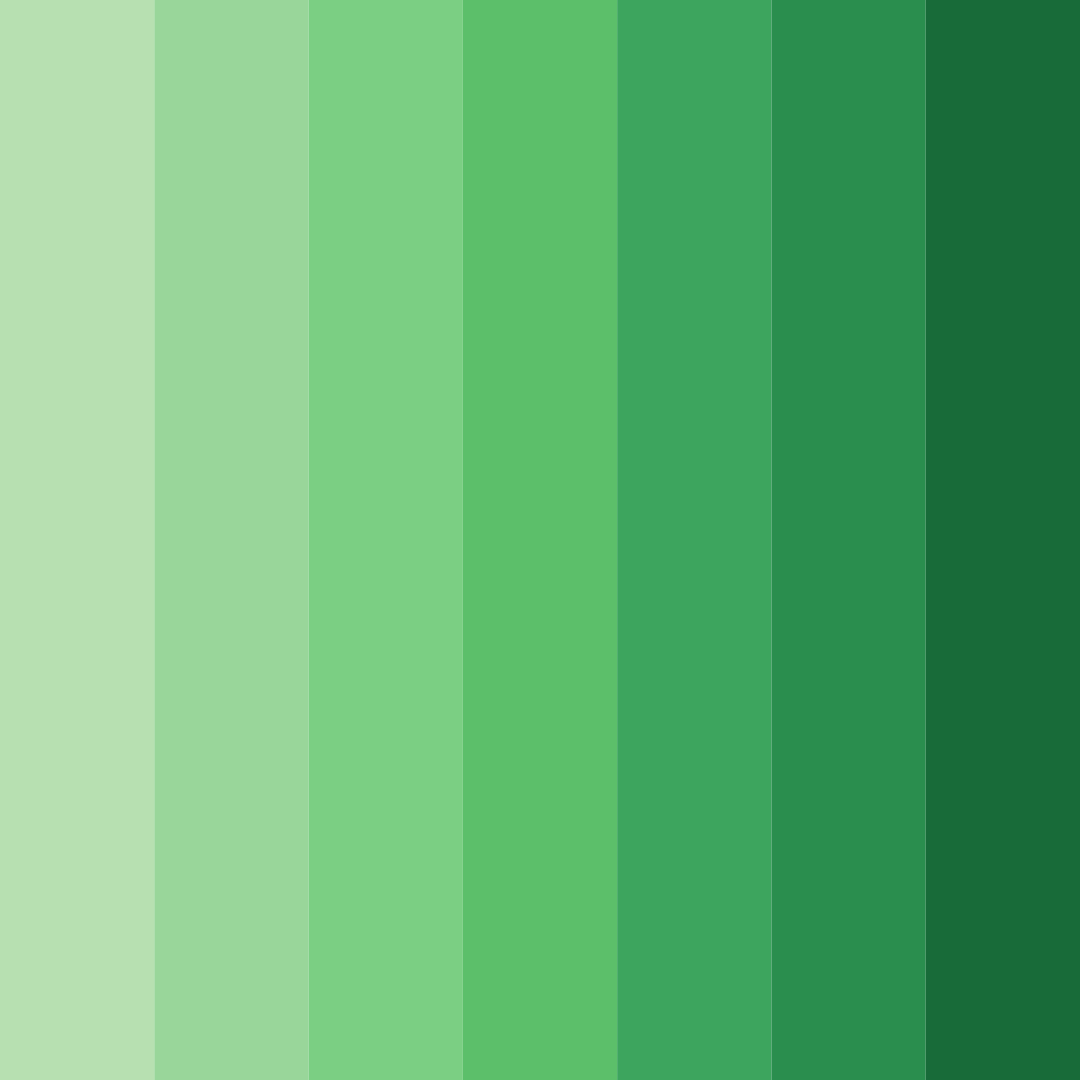 Download dark green shades color palette PNG image (square)