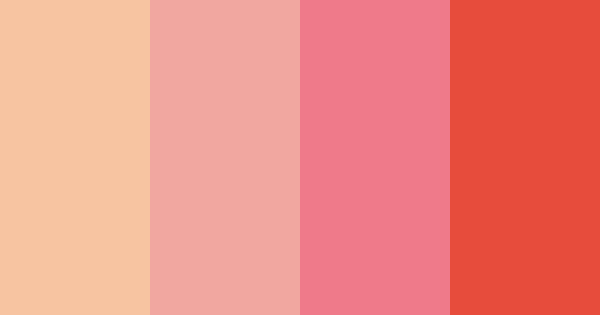 Download red sunset color palette PNG image (landscape)