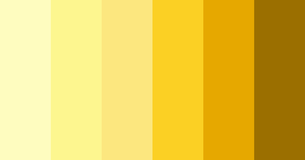 Download bright yellow color palette PNG image (landscape)