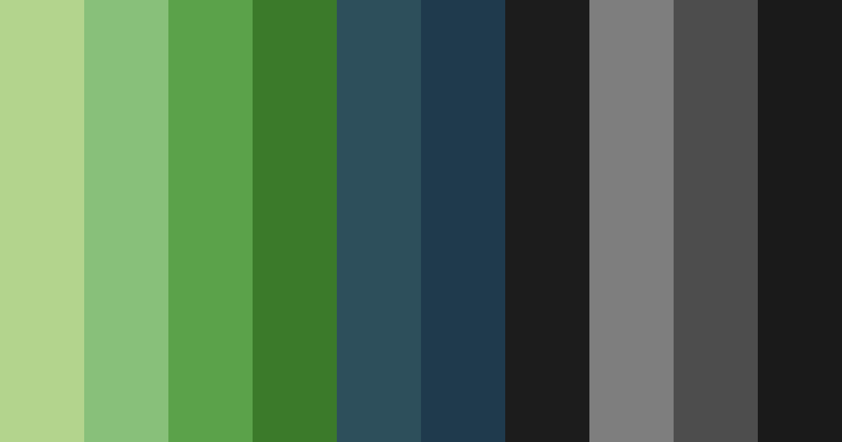 Download lime green forest color palette PNG image (landscape)