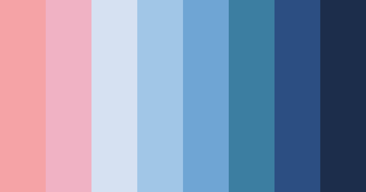 Download red & blue dream color palette PNG image (landscape)