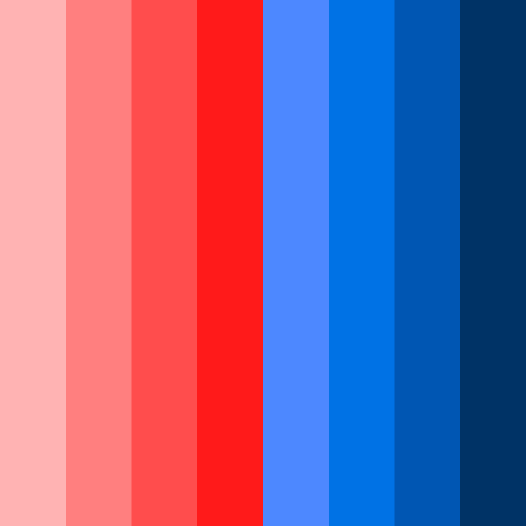 Download red & blue harmony color palette PNG image (square)