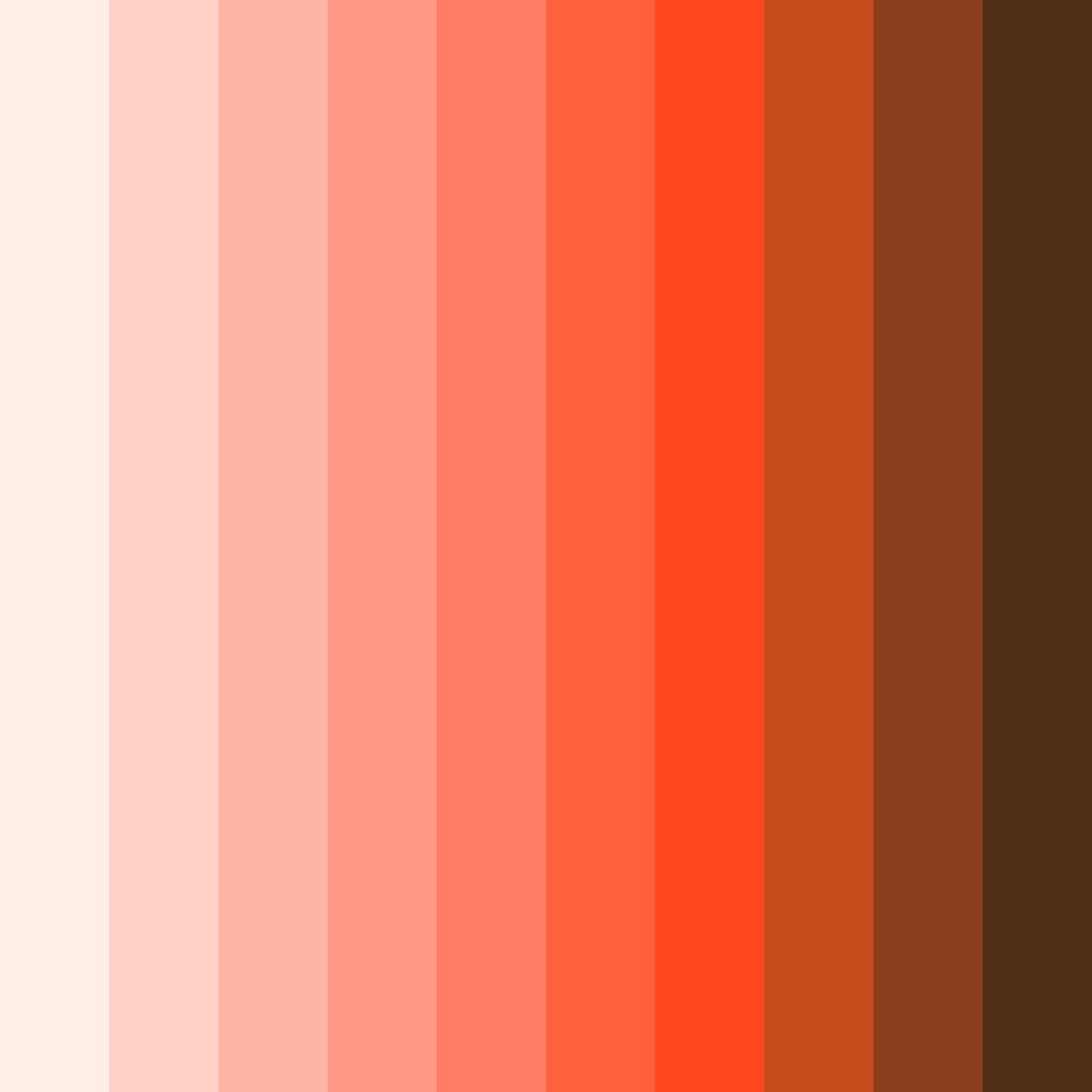 Download peach sunset color palette PNG image (square)