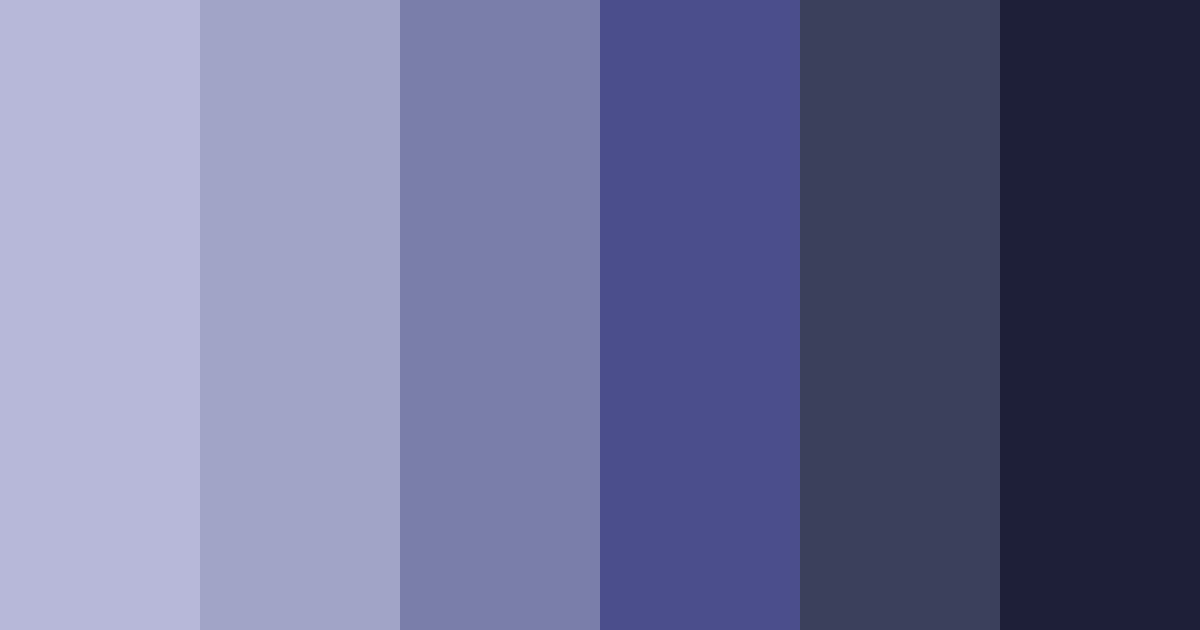 Download midnight serenade color palette PNG image (landscape)