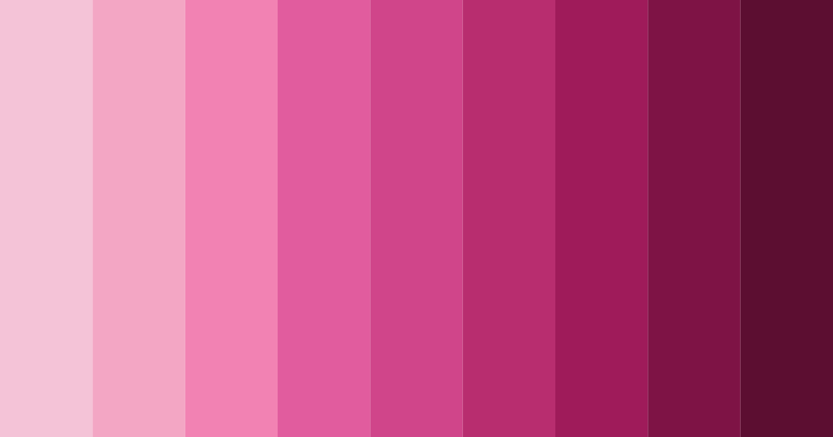 Download shades of rosa color palette PNG image (landscape)