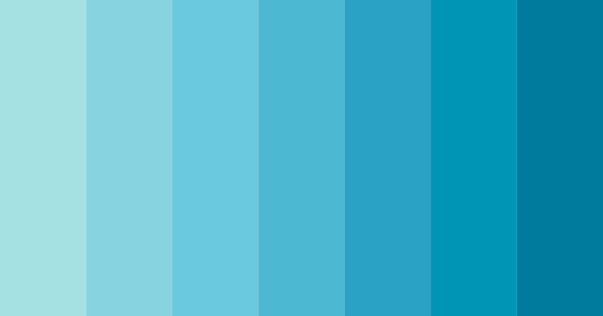 Download aqua melody color palette PNG image (landscape)