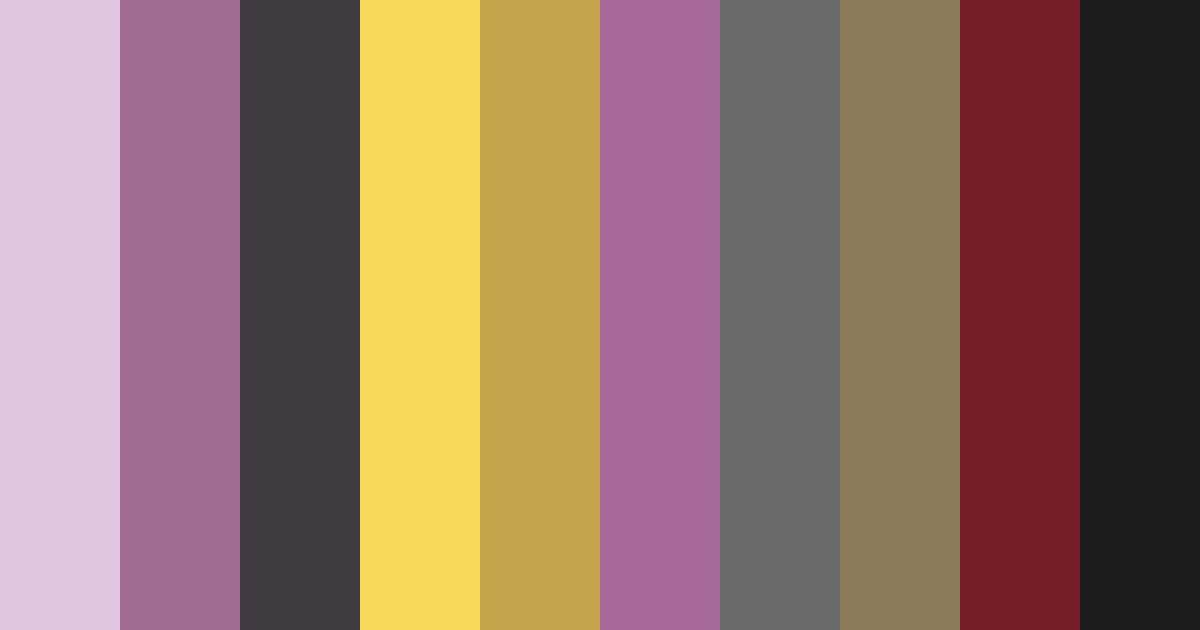 Download violet night color palette PNG image (landscape)